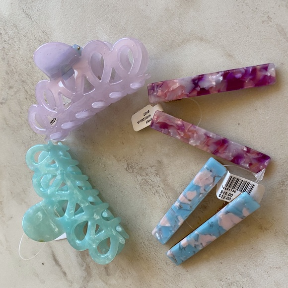 Urban Outfitters Accessories - Urban Outfitter's Pastel Hair Claw and Clip Bundle